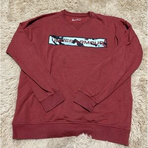 Under Armour Camo and Maroon Sweatshirt